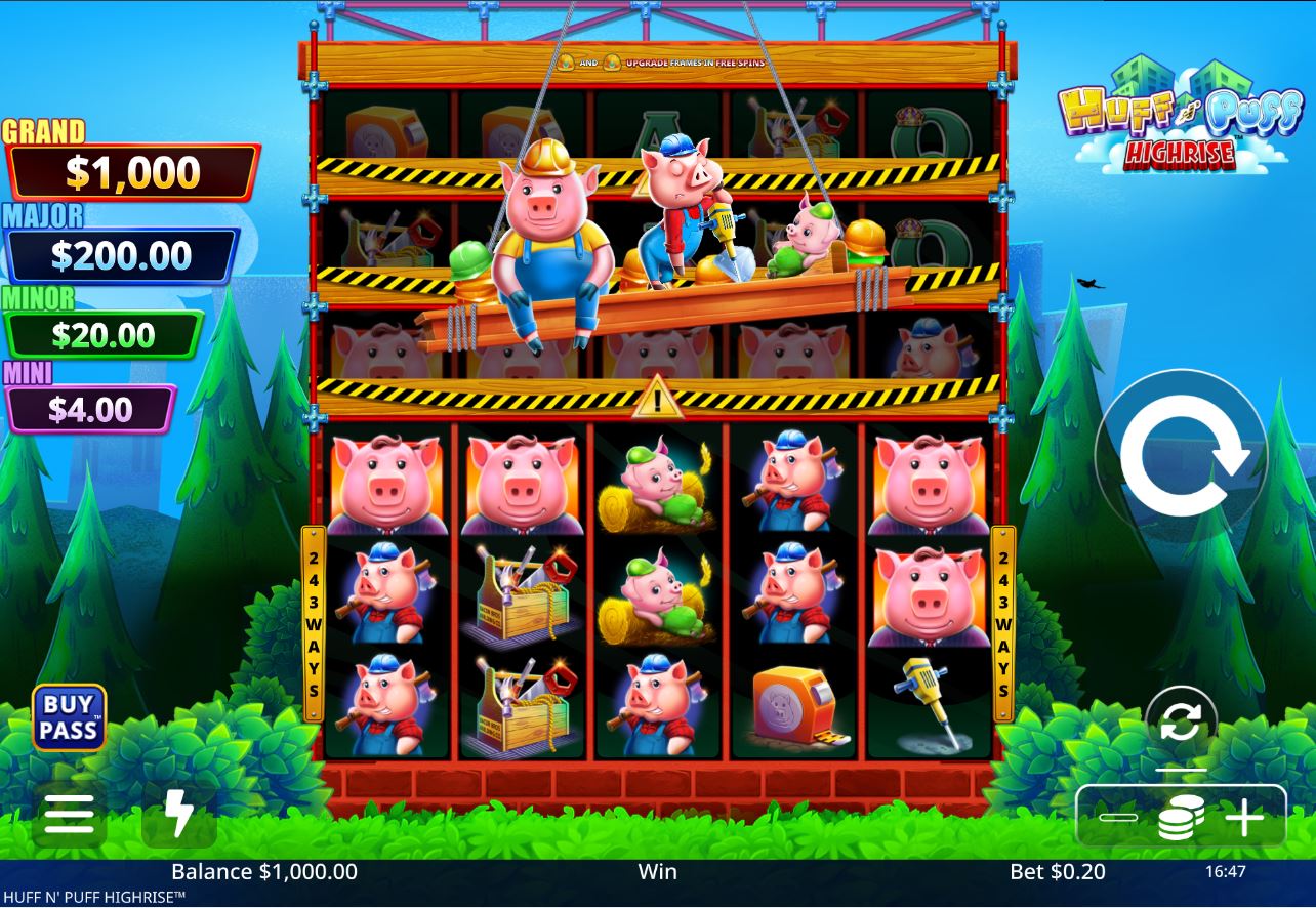 The Huff N' Puff Highrise Slot